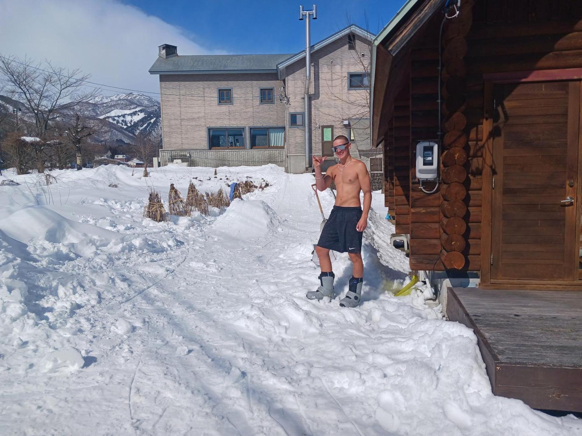 Log Cottage Villa Happo Hakuba Eksteriør bilde
